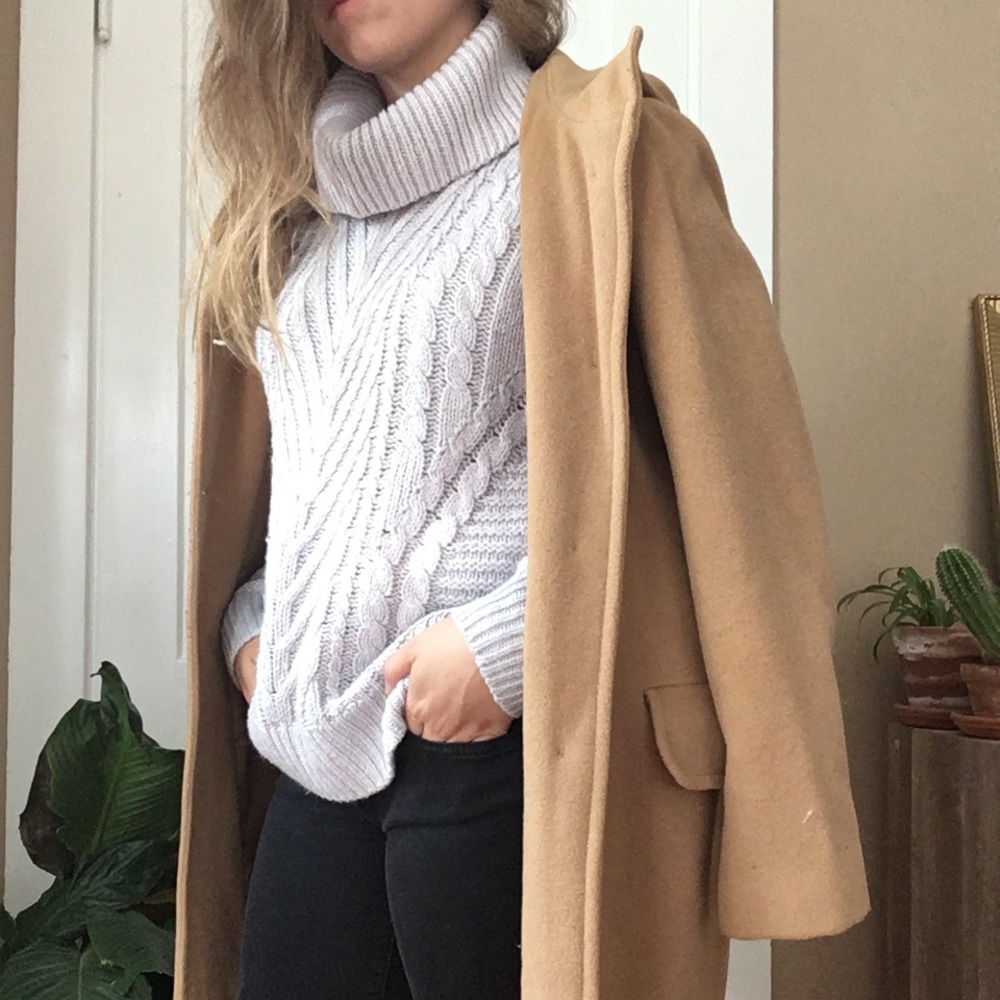 Collection Harvè Bernard tan wool coat